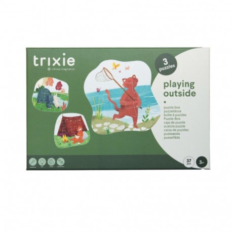 Trixie Playing Outside Puzzle Box 3+years
