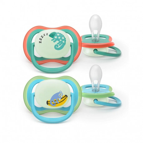 Philips Avent Ultra Air Night Baby Pacifiers 6-18m 2pcs