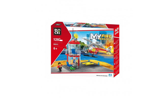 Blocki MyFireBrigade Helicopter and Control Tower / KB0812 / Constructor with 129 parts / Age 6+