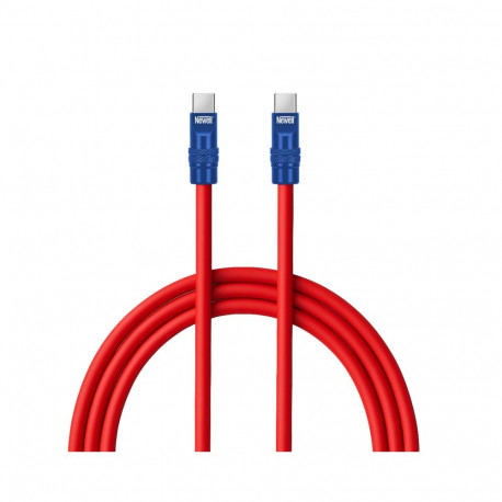 Newell USB-C - USB-C 100 W cable, 2 m, Silicone, Red-Navy Blue
