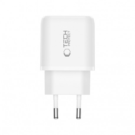 TECH-PROTECT NCA45W-GAN 2-PORT NETWORK CHARGER PD 45W / QC3.0 WHITE