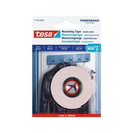 DOUBLE-SID TAP 1.5MX19MM FOR TIL AND MET