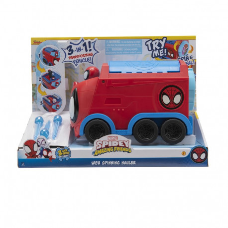SPIDEY AND HIS AMAZING FRIENDS Deluxe feature vehicle - Web Spinning Hauler
