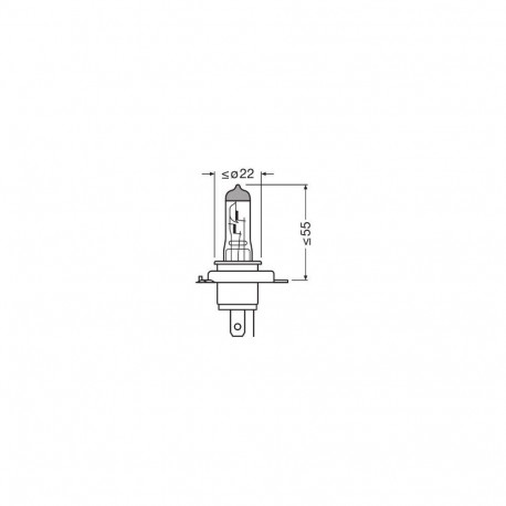 H4 12V 60/55W P43T ORIGINAL