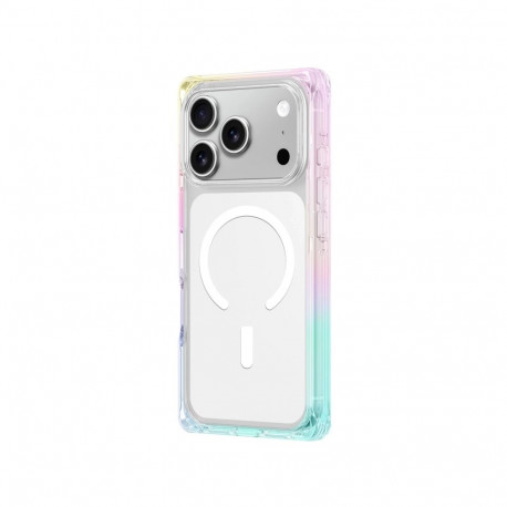 AmazingThing Omni case for iPhone 17 Pro compatible with MagSafe - transparent-rainbow