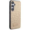 Guess Glitter Script case for Samsung Galaxy S24 - gold