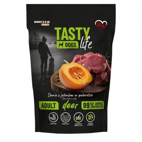 BIOFEED Tasty Dogs Life hirveliha märg koeratoit 150g