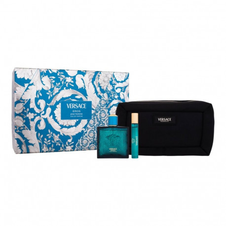 Versace Eros Eau de Toilette (100ml) (EDT 100 ml + EDT 10 ml + Cosmetics bag)
