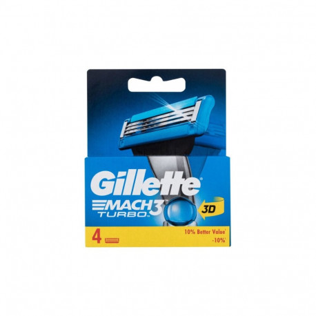 Gillette Mach3 Turbo 3D (4tk)