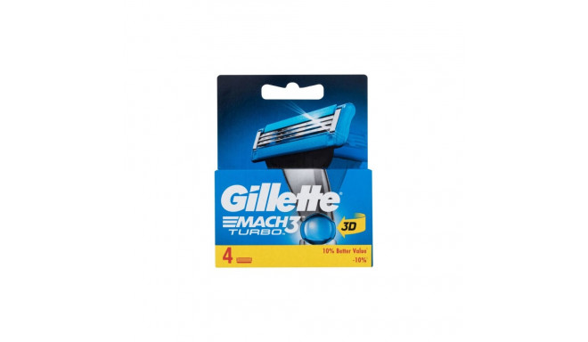 Gillette Mach3 Turbo 3D (4tk)