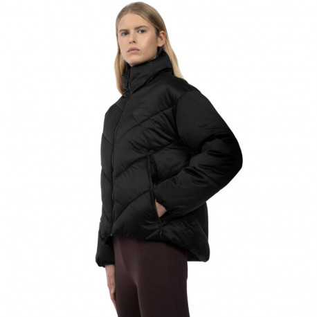 4F naiste jope H4Z22 KUDP019 20S L, süsimust