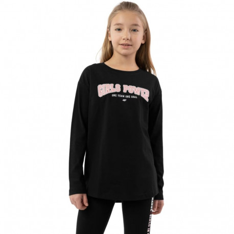 4F tüdrukute särk HJZ22 JTSDL002 20S 146cm, must