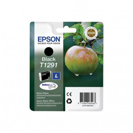 EPSON T1291 tindikassett must suur mahutavus 11.2ml 1-pack blister ilma alarmita