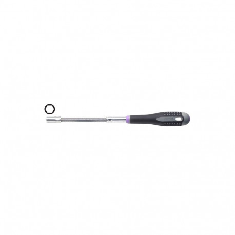 Nut screwdriver with flexible shank ERGO™ 6mm x 150mm