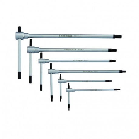 T-handle HEX key set 6 pcs 2,5-8mm