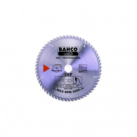 Circular saw blade Bahco 140x20mm 24H 19°, (16/13mm adaptors), for wood