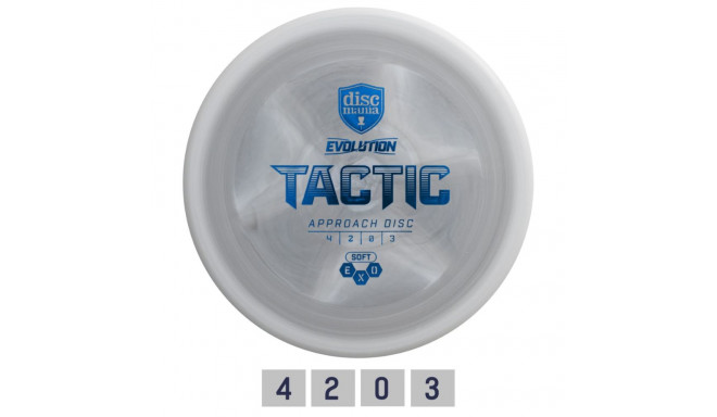 Discgolf DISCMANIA Midrange driver SOFT EXO TACTIC Evolution Grey 4/2/0/3