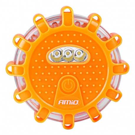 Samochodowa lampa awaryjna akumulatorowa z funkcją latarki led 12smd+3smd 650mah (batt) światło czer