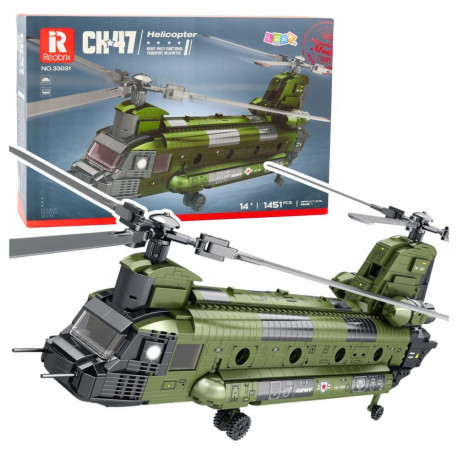 sõjaväeline helikopter CH-47 Chinook 1451 tk konstruktoriklotside komplekt