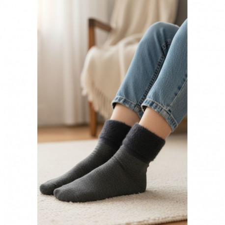 SOKISAHTEL RAGNE pehme äärega tumehallid sokid 444