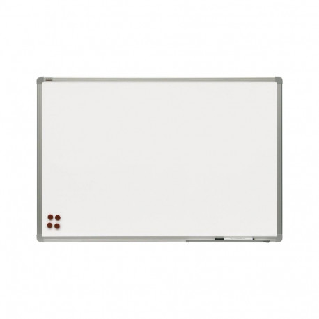 Whiteboard magnetic ceramic 120x300 cm in frame alu23