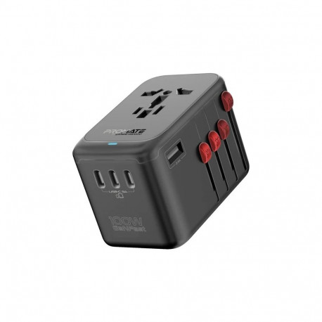 Promate TripMate-GaN100 GaNFast™ Multi-Port Wall Charger 100W / EU/US/UK/AU