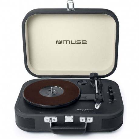 Muse Turntable Stereo System MT-201 DG USB port, AUX in, 2x5 W, Black/Cream
