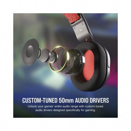HEADSET HS35 V2 STEREO RED