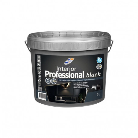 PAINT INTERIOR PROFESSIONAL BLACK 9L