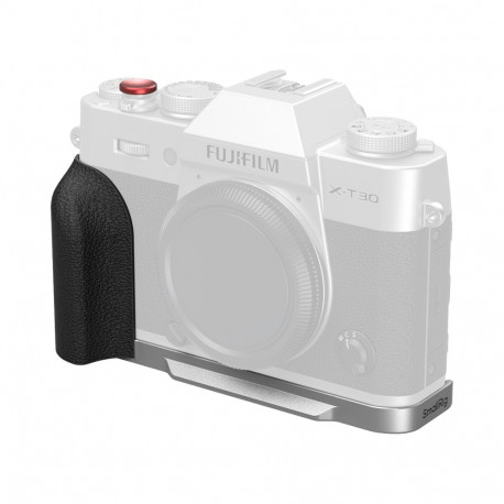 SmallRig 5664 L-Shaped Mount Plate with Silicone Handle for FUJIFILM X-T30 / T30 II / T30 III Silver