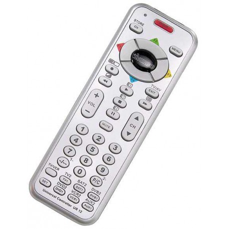 Vivanco universal remote 12in1, silver (21634)