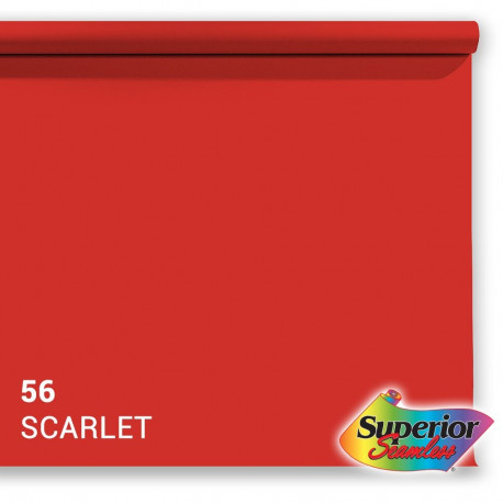Superior Background Paper 56 Scarlet 1.35 x 11m
