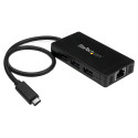 "StarTech 3PT USB 3.0 HUB - USB-C + GBE"