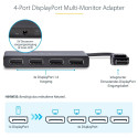 "StarTech MST HUB - 4-PORT DISPLAYPORT"