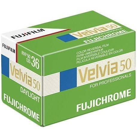 Fujichrome filmiņa Velvia RVP 50/36