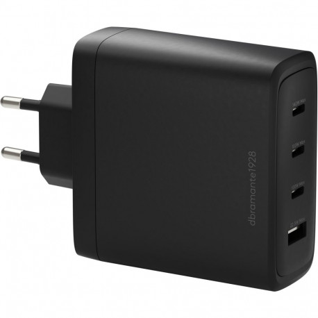 "dbramante1928 re-charge - Netzteil - 140 Watt - 4 Ausgabeanschlussstellen (3 x USB-C, USB) - Schwar