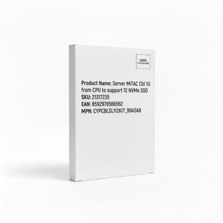 "Server MiTAC Cbl 1U from CPU to support 12 NVMe SSD"