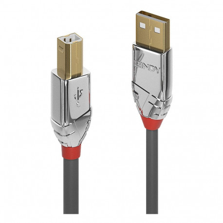 "LINDY USB 2.0 Kabel Typ A/B Cromo Line M/M 1m"