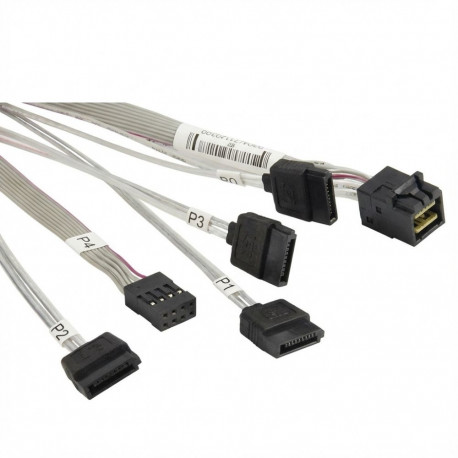 "Supermicro SlimlineLP x4 (STR) to 4x SATA (STR),75/75/90/90/"