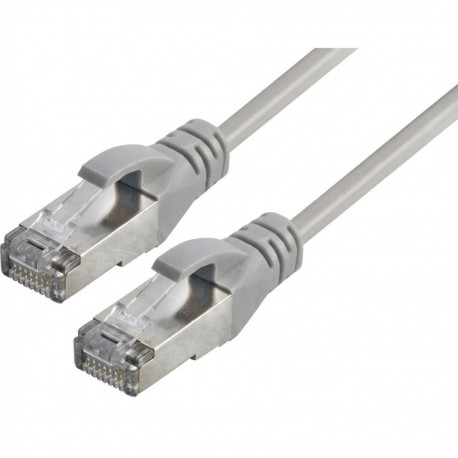 "Captiva Kabel Patchkabel CAT 6a Kabel fr Netzwerk, LAN und Ethernet 1m grau"