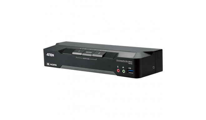 "ATEN CM1942 2-Port 4K DP Dual Display Mini Matriv Boundless KVM"
