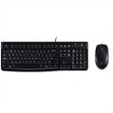 "Logitech K/Keyboard K120 DE+B100 OpticMouse White"