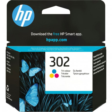 "HP 302 TRI-COLOR ORIGINAL INK"