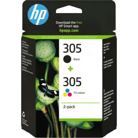 "HP 305 2-PACK TRI-COLOR/BLACK"