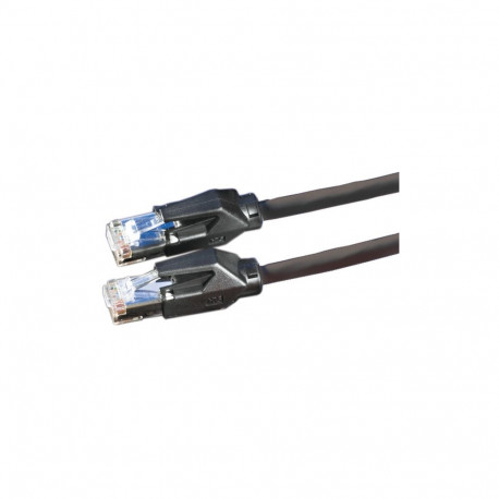 "DTWYLER Patchkabel Kat.6 Class E S/FTP CU 7702 flex LSOH Hirose TM21 schwarz 1m"