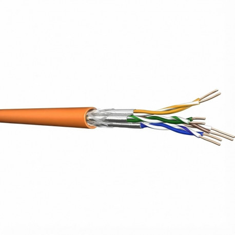 "Draka Verlegekabel UC900 HS23, Cat 7, S/FTP, PiMF, orange, 50 m Ring"