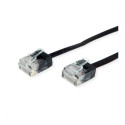 "ROLINE UTP Patchkabel Kat.6A Class EA extra-flach schwarz 1m"