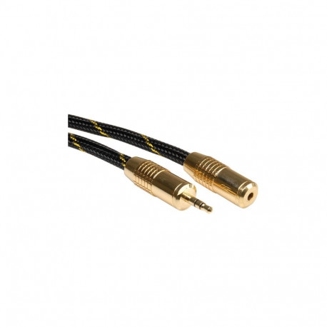 "ROLINE GOLD 3.5mm Audio-Verlngerungskabel Stecker / Buchse 2.5m"