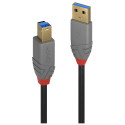 "LINDY USB 3.0 Kabel Typ A/B Anthra Line M/M 1m"
