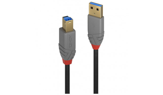 "LINDY USB 3.0 Kabel Typ A/B Anthra Line M/M 1m"